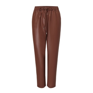 Abbigliamento in <span class=keywords><strong>pelle</strong></span> personalizzata all'ingrosso a vita alta elasticizzato marrone <span class=keywords><strong>finta</strong></span> <span class=keywords><strong>pelle</strong></span> Pu tirare su <span class=keywords><strong>pantaloni</strong></span> Sexy da donna - Product Image 1