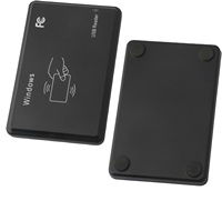 Lecteur de cartes de bureau USB 13,56 MHz pour cartes IC, encodeur de cartes, prise en charge NFC, données UID, émulation clavier, sortie, émetteur de cartes gratuit