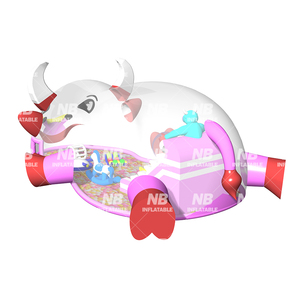 Parque Infantil Inflable Comercial de PVC con Certificación CE, Carpa Burbuja Transparente para Niños con Pelotas Oceánicas, 3 Años de Garantía - Product Image 2