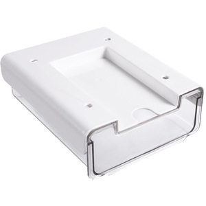 Boîte de rangement dissimulée sous le bureau, organisateur de bureau rectangulaire sans couvercle, support de papeterie de bureau, fixation sur table - Product Image 2