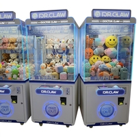 Mini machine à griffes en peluche avec accepteur de billets, jeu d'arcade rapide avec jetons pour enfants