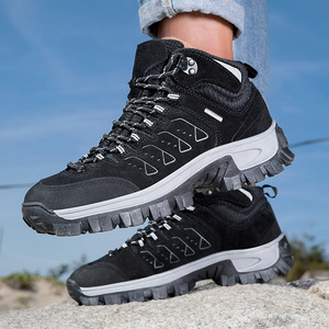 Zapatos de Senderismo para Hombre, Impermeables, de Invierno, Corte Medio, Parte Superior Sintética, Suela de Goma, Entresuela de EVA, Punta Cerrada, Transpirables, Antideslizantes - Product Image 2
