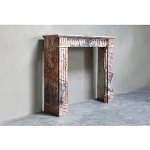 Chimenea de mármol blanco, chimenea decorativa independiente para interiores, chimenea tallada a mano, marco de chimenea elegante - Product Image 3