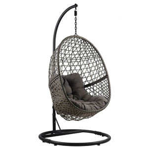 Yoho Vente en gros Offre spéciale Chaise suspendue en osier Patio Jardin Chaise oscillante avec support en métal - Product Image 5