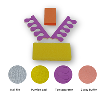 Ensemble de pédicure jetable pratique à usage unique fournit uniquement une expérience de manucure et de pédicure hygiénique idéal pour les voyages ou à la maison