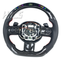Accessoires de voiture Intérieur LED Volant en fibre de carbone pour BMW Mini Cooper R55 R56 R57 R58 R59