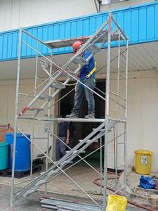 Industrial Style Steel Scaffolding Set for <strong>Building</strong> Construction Warehouse Workshop Hotel Outdoor-<strong>Scaffold</strong> Frame Construction - Product Image 5