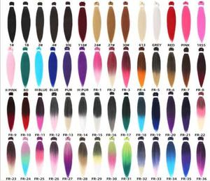Échantillon Gratuit 225g 52 pouces 3X EZ Braiding Hair Vente en Gros Mèches Synthétiques Yaki Pré-Étirées de Haute Qualité pour Tresses Africaines - Product Image 6
