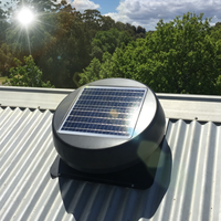 Extracteur d'air axial à roulement à billes 24V DC+AC 25W monocristallin IP68 solaire hybride sans balais pour toit, extracteur de chaleur, OEM