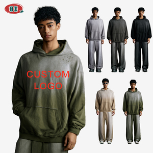 Tùy Chỉnh Thời Trang Dạo Phố Chất Lượng Cao 100% Cotton Axit Rửa Đau Khổ Dtg In Ấn Áo Hoodie Áo Cho Nam Giới - Product Image 1