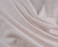 Remise sur commande en gros Tissu rayé cationique 100 % polyester confortable pour housse de couette, textile de maison, literie