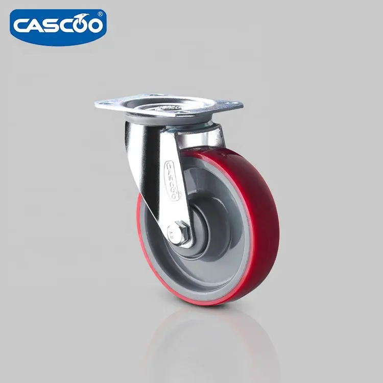 CASCOO 5 "สีแดง tpu ล้อสำหรับ roll cage คอนเทนเนอร์