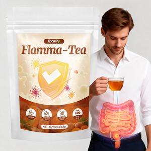 Tè alla Curcuma, Zenzero e <span class=keywords><strong>Erbe</strong></span> Fresche Flamma-Tea, Confezione da <span class=keywords><strong>10</strong></span> Bustine per la Salute - Product Image 1