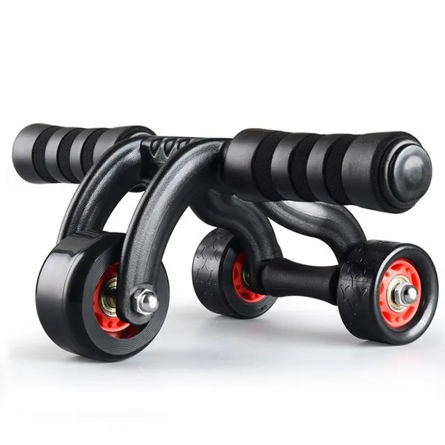 Rodillo portátil para hacer ejercicio Abdominal, alta calidad, <span class=keywords><strong>Ab</strong></span>, 3 ruedas