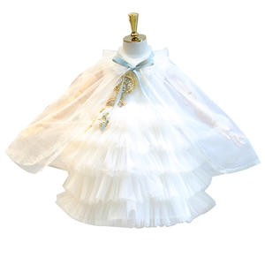 Nuevo Vestido Infantil Premium de Estilo Occidental con Cuentas y Encaje para Niñas, Ideal para Fiestas, Compra Directa de Proveedor Chino - Product Image 1