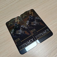 Protection d'écran en verre trempé anti-espion, anti-poussière et anti-regard indiscret Black Kingkong pour iPhone 17 Pro Max 15Promax 16 14 Film de confidentialité