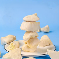 FD Zoete Gefreeze-droogde Durian met Witte Chocolade Coating Knapperige Durian Brokjes Bulk Snack Zonder Toegevoegde Conserveermiddelen