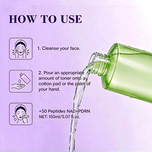 Tónico Facial con NAD y PDRN, Niacinamida, Carnosina, Decapéptido-4 y Beta Glucano para Hidratar, Calmar y Revitalizar la Piel - Product Image 6