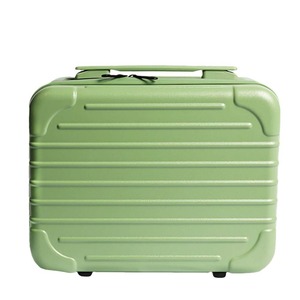 Qihui Trousse de maquillage compacte et portable avec fermeture à glissière pour un usage quotidien, design rayé L002 12 - Product Image 1