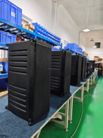 OEM ODM Çift 10 İnç Line Array Hoparlör Profesyonel Hoparlör Sistemi Dış Mekan Su Geçirmez Tam Aralıklı Hoparlör
