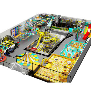 โซลูชันการเล่นในร่มสำหรับเด็กสวนสนุกเชิงพาณิชย์แบบกำหนดเองได้สไลด์ขนาดใหญ่อุปกรณ์สนามเด็กเล่นสำหรับงานหนัก - Product Image 2