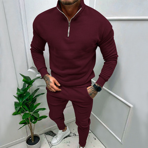 Felpa con Cappuccio da <span class=keywords><strong>Uomo</strong></span> Autunno-Inverno, Mezza Zip, Collo Alto Stile <span class=keywords><strong>POLO</strong></span>, Tinta Unita - Product Image 4