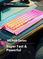 Clavier filaire de jeu MARS Mer68 Max 0.001 MMRT Precision 8KHZ E-sports Grade GASKET Starlight Magnetic Axis 68 Layout ARGB
