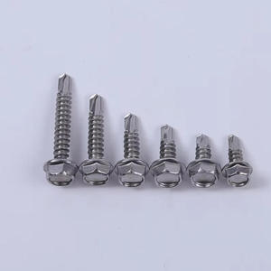 Vite autoforante a testa bombata con rondella esagonale in acciaio inox 410 per lamiera o <span class=keywords><strong>legno</strong></span> - Product Image 2