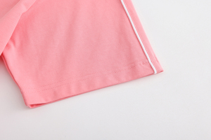 T-shirt classique rose unisexe à col ras du cou, pour l'été, décontracté, à manches courtes, en coton tricoté 180g, imprimé sérigraphié, coupe classique - Product Image 5