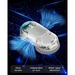 Robot de nettoyage de vitres intelligent avec pulvérisation ultrasonique, réservoir de 85 ml, détection automatique des bords pour les fenêtres en verre - Product Image 3