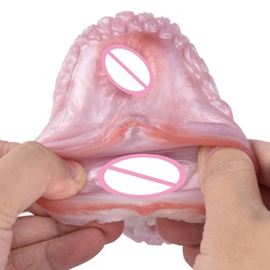 Masturbador Masculino de Silicona Líquida de Doble Canal YOCY Fantasy Animal Stroker, Vagina y Ano Realistas de Color Rosa, Pocket Pussy - Product Image 2