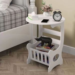 Modern PVC Coffee Table for Small Spaces Simple Cross-Border Hot Style for Apartment Living Balcony Bedside Table <b>Wall</b> <b>Storage</b> - Product Image 5