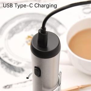Máy Xay Cà Phê HIMA Máy Tạo Bọt Máy Tạo Bọt Sữa Bằng Thép Không Gỉ Có Thể Sạc Lại USB Type C Máy Đánh Sữa Cầm Tay Máy Tạo Bọt Sữa Bằng Thép - Product Image 3