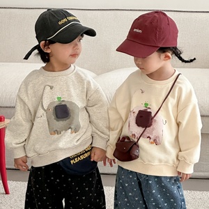 Sudadera de Algodón Personalizada para Niños, Camisetas de Manga Larga, Ropa para Niños y Niñas, Estilo Casual, Tops para Primavera y Otoño, Venta al por Mayor - Product Image 3