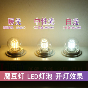 Magic Bean <b>Led</b> Bulb E27 G45 Glass Round Energy Saving <b>Light</b> For Home Nordic Style <b>Ceiling</b> Lamp - Product Image 4