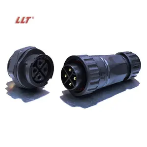 Llt M22 250V 25A 2 3 4 5 6 7 8 9 10 12 18 Pin nữ bảng điều khiển gắn kết kết nối lưỡi lê kết nối tròn