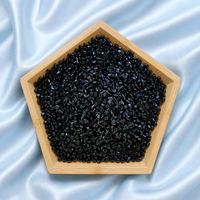 Matériaux PP 10gf modifiés, composé PP noir, granulés PP noirs, polypropylène granulé noir, polymère polypropylène PP G2 21BK