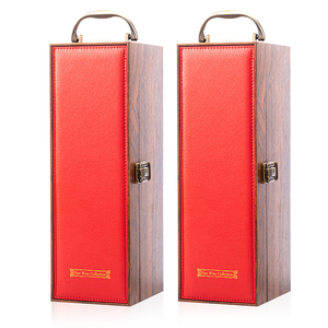 Cá Nhân Sang Trọng Da Rượu Vang Hộp Quà Tặng Chai Duy Nhất Bao Bì Rượu Vang Hộp Với Phụ Kiện Cho Chai Rượu Vang - Product Image 5