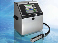 Imprimante à jet d'encre continu industrielle, machine de codage intelligente haute vitesse pour le marquage de la date, du numéro de lot et du logo sur la ligne de production