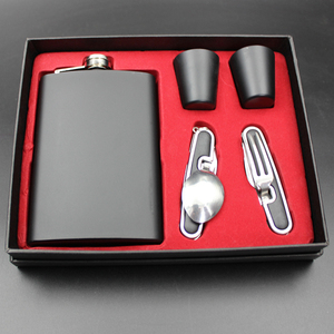 Bộ Bình Đeo Hông Bằng Thép Không Gỉ 6Oz 7Oz 8Oz Bộ Quà Tặng Cho Nam Kèm Ly Bắn Phễu Đựng Rượu Bằng Da Bình Đeo Hông Ly <span class=keywords><strong>Whisky</strong></span> - Product Image 5