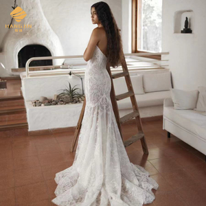 Tela <span class=keywords><strong>de</strong></span> Encaje Chantilly Blanca, Encaje Francés Suave con Bordado Floral, Tela <span class=keywords><strong>de</strong></span> Encaje <span class=keywords><strong>de</strong></span> Pestañas <span class=keywords><strong>para</strong></span> <span class=keywords><strong>Vestido</strong></span> <span class=keywords><strong>de</strong></span> <span class=keywords><strong>Novia</strong></span> - Product Image 5