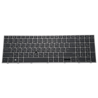 Clavier d'ordinateur portable rétroéclairé russe RU pour HP ZBOOK 15 G5 15 G6 17 G5 17 G6 L12765-251 avec cadre argenté et trackpoint