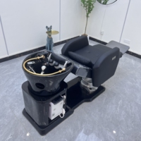 Table de massage pour spa capillaire avec système de circulation d'eau multifonctionnel en cuir PU, pour salon de beauté, chambre, hôtel, hôpital, usage extérieur