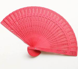 Multicolor Wooden Folding Fan Vintage Bamboo With Carved Animal Design Home Decoration for Wedding or Birthday - Product Image 6