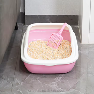 Caja de arena lavable para gatos con diseño antideslizante, limpieza de excrementos de mascotas con filtro interno y pala gratuita, 49*36*16 CM - Product Image 5