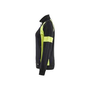 BLAKLADER - 356811589933S Sudadera Hi-vis Mujer con cremallera completa Negro/Amarillo-EAN 7330509917442 ROPA DE TRABAJO DE 2017 - Product Image 4