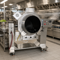 Matériel de cuisine pour riz aux œufs, machine à faire sauter les légumes, poêles à gaz de type tambour en acier inoxydable 304