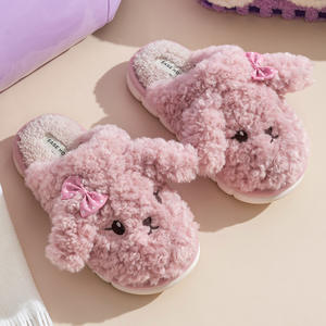 Women's Cute Cartoon <b>Dog</b> Animal for Slippers Cushioned Fancy Flat Sole Warm <b>House</b> for Slippers for Winter Summer-Wholesale Custo - Product Image 2