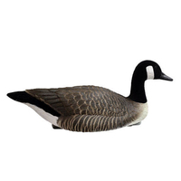 Plastique ondulé EVA Corps Silhouette Floqué Manche À Vent Gris Specklebelly Mousse Flottant Leurres De Chasse À L'oie Canadienne