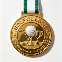 Médaille personnalisée pour les sports, les championnats et les tournois - Médailles de récompense sportives avec ruban coloré